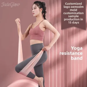 Elastic Resistance Exercise Bands for Fitness, Yoga, and Home Use