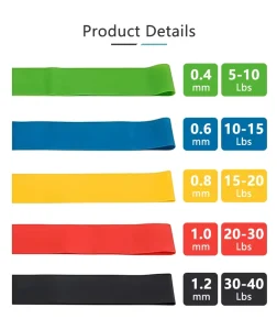 Elastic Resistance Mini Loop Bands Yoga Exercise Band Gym Home Fitness Workout Latex Portable Body Building Training Set