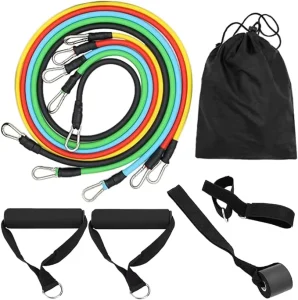 Elastic Rope Resistance Bands for Gym, Fitness, Strength Training, and Home Exercise