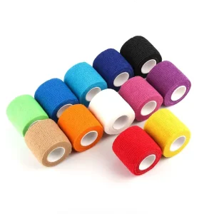 Elastic Self Adhesive Cohesive Bandage Wrap Breathable Self-Adherent Tape for Stretch Athletic Sports Wrist Ankle