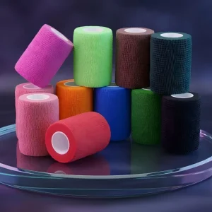 Elastic Self-Adhesive Cohesive Bandage for Gym and Training Strong Hold Latex Unisex No Clips or Tape Required
