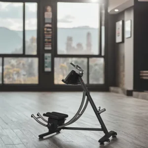 Electric Abdominal Exercise Machine with LCD Screen and Plastic Construction