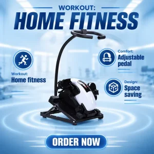Electric Anti-Spasm Arm and Leg Under-Desk Rehabilitation Pedal Exerciser for Disabled
