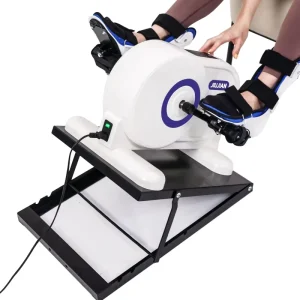 Electric Arm and Leg Physical Therapy Rehabilitation Hand and Foot Pedal Exerciser Mini Exercise Bike