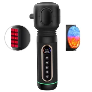 Electric Deep Tissue Massager with Hot and Cold High-Frequency Infrared Vibration Sports Recovery Fascia Gun