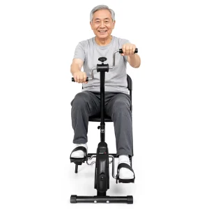 Electric Exercise Bike Elliptical Trainer Home Fitness Speed Adjustable For Elderly