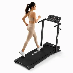 Electric Foldable Treadmill Home Use Compact Motorized Running Machine for Cardio Fitness with LED Display Speed Control