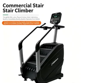 Electric Heavy Duty Commercial Grade Steel Stair Climber Stepper Non-Foldable Durable Anti-Slip Gym Cardio Training Equipment