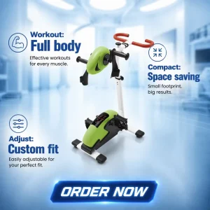 Electric Motorized Recumbent Arm and Leg Rehabilitation Pedal Exerciser for Elderly