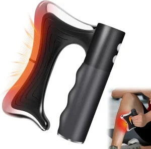 Electric Muscle Scraper Tool with Vibration and Heat Portable Gua Sha Massager for Full Body Recovery