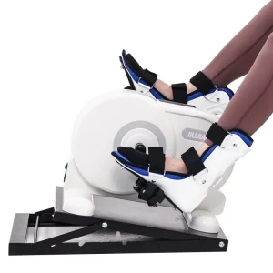 Electric Physical Therapy Arm and Leg Rehabilitation Pedal Exerciser with Foot Boots