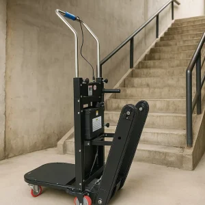 Electric Portable Foldable Metal Three Wheel Ladder Climbing Stair Climbing Trolley Tools 400kg Load Capacity OEM Cargo Handling