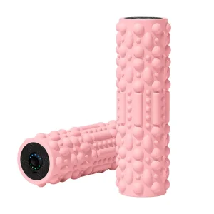 Electric Rechargeable Foam Roller with Vibration, 5 Speeds, and Muscle-Relaxing Massage for Sports, Fitness, Stretching, and Yoga