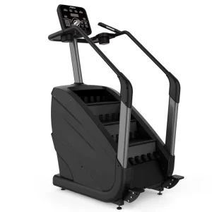 Electric Stair Master Cardio Machine Real-time Workout Tracking Heart Rate Monitor Steel Construction Commercial