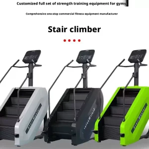 Electric Stair Master Commercial Home Use 160KG Capacity Heavy Duty Metal Stair Climber Adjustable Resistance Aerobic Fitness