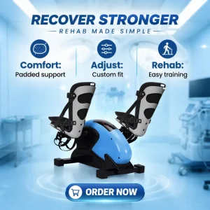 Electric Stationary Rehabilitation Exercise Bike Pedal Exerciser for Arm and Leg