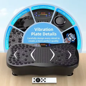 Electric Vertical ABS Material Whole Body Vibration Plate for Home Gym ABS Sports Massage Platform Machine