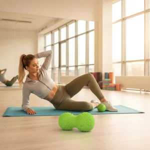 Electric Vibrating Deep Tissue Massage Ball with 5-Speed Timing Control for Yoga, Pilates, Gym, and Home Use