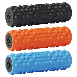 Electric Vibrating Foam Roller Massage Column Rechargeable 5 Modes for Bodybuilding