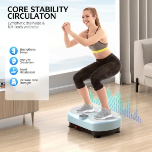 Electric Vibration Platform Exercise Machine Adjustable Intensity 5 Modes Fitness Vibration Plate