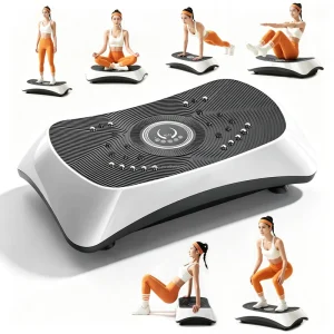 Electromagnetic Portable Vibration Plate Exercise Machine with Auto Mode