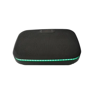 Electromagnetic Vibration Plate Exercise Machine Vertical Whole Body Vibration Platform with Speaker LED Light Portable Home Use