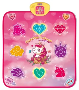 Electronic Bluetooth Dance Mat for Girls with LED Lights and Adjustable Volume