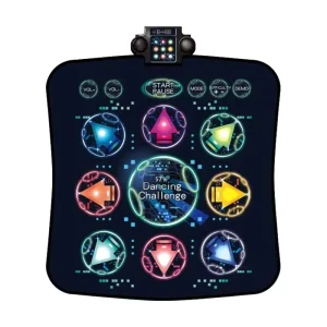 Electronic Dance Mat for Kids with Music Rhythm and LED Lights