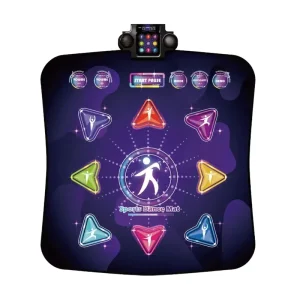 Electronic Dancing Pad with Music, Rhythm Lights, and Multiple Challenge Play Modes for Children