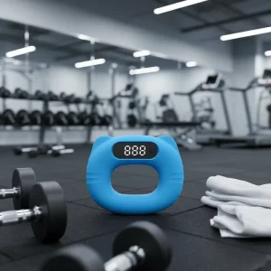 Electronic Hand Exerciser with Silicone Non-Slip Grip Forearm Workout Data