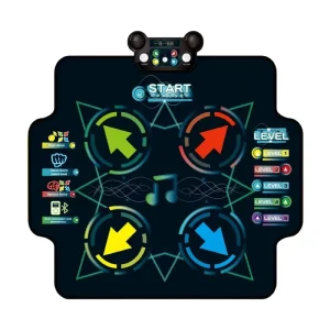 Electronic Interactive Music Dance Mat with Lights for Kids