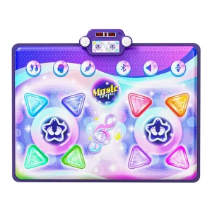 Electronic Interactive Musical Dance Mat with Light-Up Floor Game for Kids