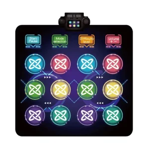 Electronic Musical Interactive Dance Pad with Lights and Sound