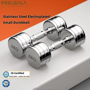 Electroplated Compact Dumbbells for Bodybuilding and Home Gyms