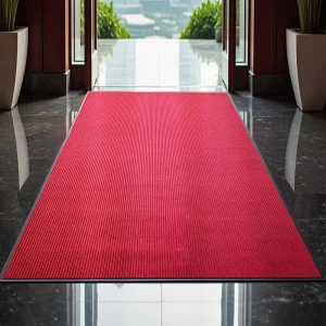 Embossed High Density Floor Mat Waterproof Dust Removing Non Slip Carpet Custom Logo Design Rectangle Doormat Office