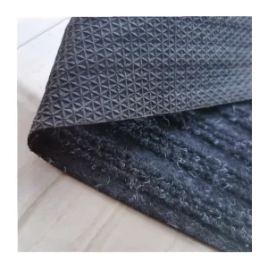Entrance Ribbed Door Mat, Non-Slip Washable Polyester Latex, Pet-Friendly