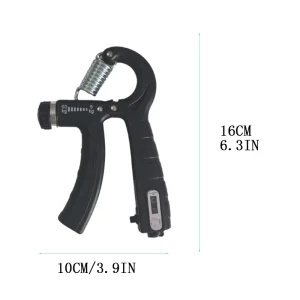 Ergonomic Adjustable Hand Gripper with Digital Counter, Forearm and Wrist Trainer for Finger Strength Training