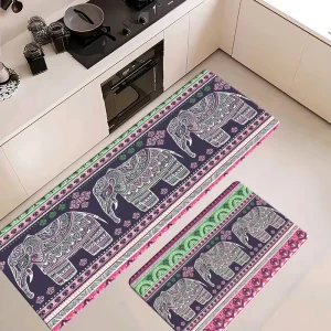 Ergonomic Anti-Fatigue Kitchen Non-Slip Waterproof Comfort Standing Rug, Stain-Resistant PVC Mat for Home and Commercial Use