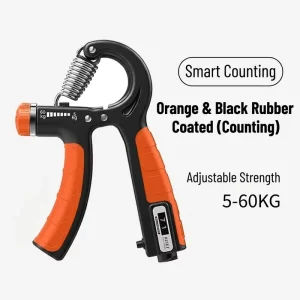 Ergonomic Hand Grip Strengthener With Counter, 5-60 Kilograms, Finger Dexterity Training