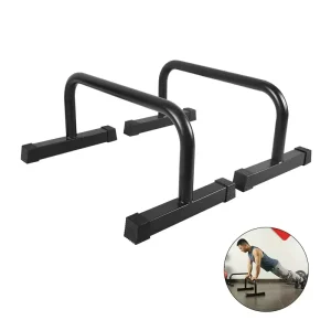 Ergonomic High Non Slip Steel Tube Parallel Bars Home Use Push Up Bars XL Model XL243 Yellow Black for Strength Training