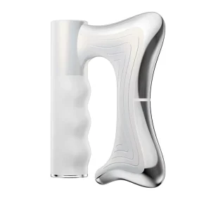 Ergonomic Microcurrent Heated Scraping Instrument Portable Deep Tissue Myofascial Release Massager for Neck and Back