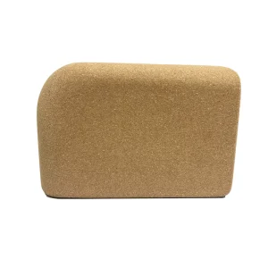 Ergonomic Non-Slip Grip Yoga Block Half Moon Arch Curved Cork Semi-Circle Egg Shape Natural Green