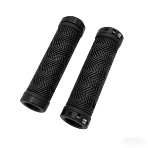 Ergonomic Rubber Anti-Slip Bicycle Handlebar Grips for MTB Mountain and Road Bikes, 22.2 mm Inner Diameter, Waterproof