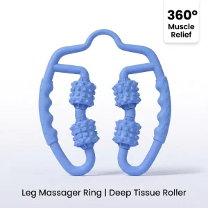 Ergonomic U-Shaped Spiky Roller Muscle Massager PP Massage Tool for Post-Workout Recovery, Pain Relief, and Cellulite Massage