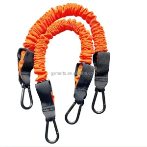 Exercise Band Resistance Bungee Band with Eyelet Carabiner for Workout