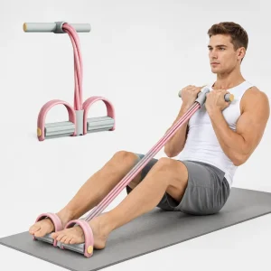 Exercise Bands with Handles Pedal Resistance Band Set for Pilates