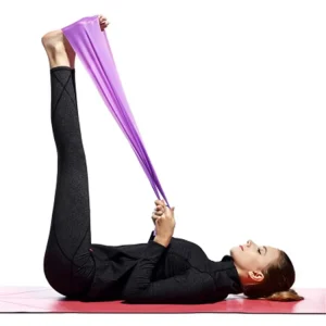 Exercise Resistance Band with 3 Strength Levels, 1.5m Long Stretch Band for Yoga Pilates Strength Training Workouts Physiotherapy