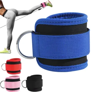 Exercise Training Straps with Wrist Guards D-Ring Ankle Cuffs and Pull-Up Bands Set