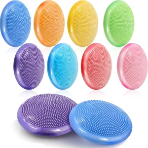 Exercise Wobble Cushion Balance Disc Pump Pad PVC Eco-Friendly Anti-Burst for Classroom Office Home