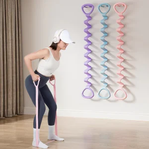 Extra-Long 1.5m Silicone Pilates Resistance Band for Stretching, Exercise & Physical Therapy